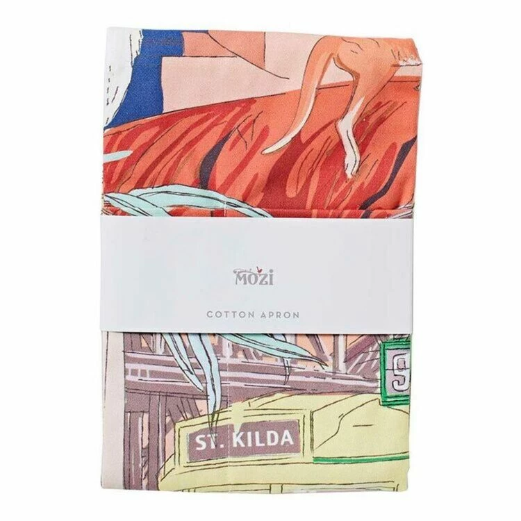 Mozi Australiana Print Apron Multi 4 Mozi Australiana Print Apron Multi - Image 2