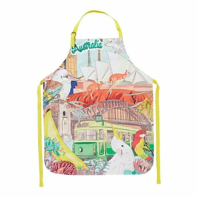 Mozi Australiana Print Apron Multi 5 Mozi Australiana Print Apron Multi - Image 3