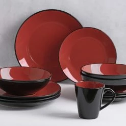 Soren Osaka 16-Piece Dinner Set Red 5 Soren Osaka 16-Piece Dinner Set Red -Dinnerware Sales BP575445 nc 2