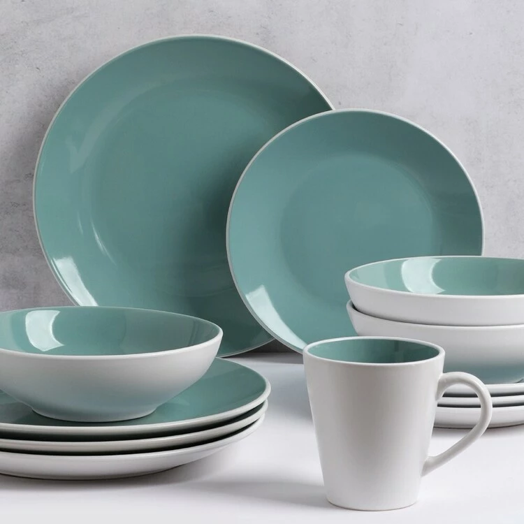 Soren Marlow 16-Piece Dinner Set Teal 4 Soren Marlow 16-Piece Dinner Set Teal - Image 2