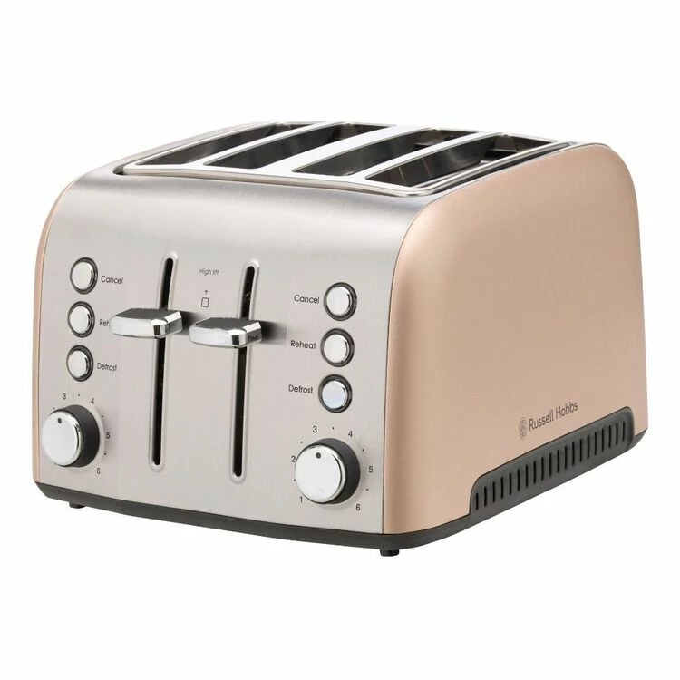 Russell Hobbs Brooklyn 4 Slice Toaster Champagne 4 Russell Hobbs Brooklyn 4 Slice Toaster Champagne - Image 2
