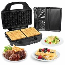Smith & Nobel Sandwich Press With 3 Interchangeable Plates SNSM03 -Dinnerware Sales BP635981 nc 8