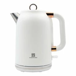 Smith & Nobel 1.7 Litre Kettle White And Rose Gold SNRGK25W -Dinnerware Sales BP635985 nc