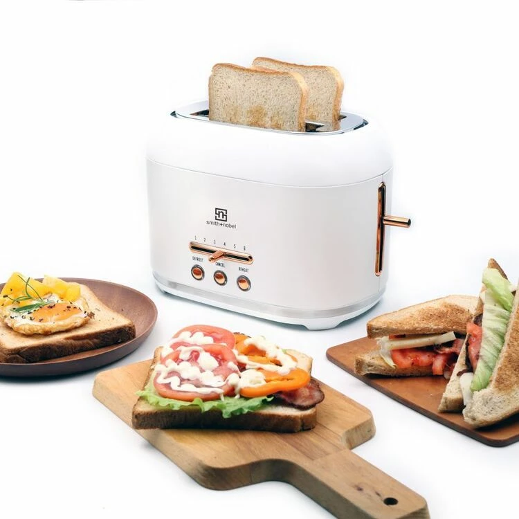 Smith & Nobel 2 Slice Toaster White And Rose Gold SNRGT25B 6 Smith & Nobel 2 Slice Toaster White And Rose Gold SNRGT25B - Image 4