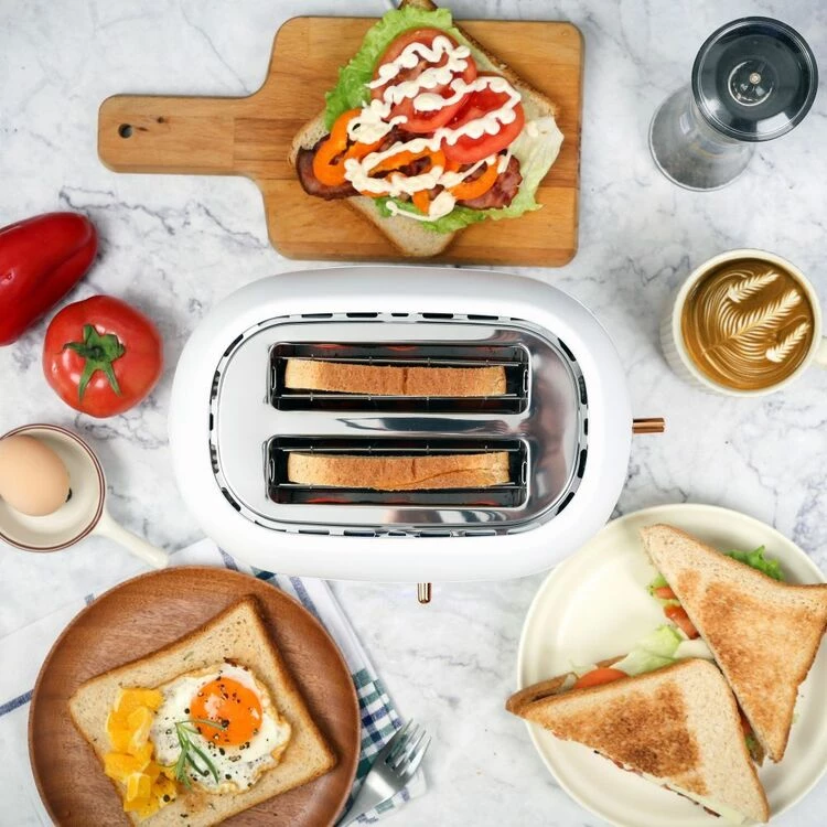 Smith & Nobel 2 Slice Toaster White And Rose Gold SNRGT25B 4 Smith & Nobel 2 Slice Toaster White And Rose Gold SNRGT25B - Image 2