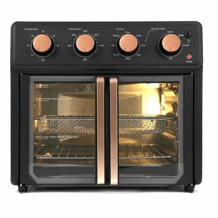 Smith & Nobel Air Fryer French Door Rose Gold & Black SNAF250RGB 6 Smith & Nobel Air Fryer French Door Rose Gold & Black SNAF250RGB - Image 4
