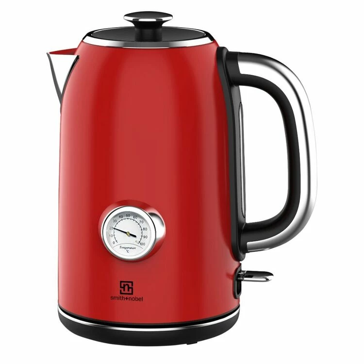 Smith & Nobel 1.7 Litre Red Retro Kettle TM1108TR 3 Smith & Nobel 1.7 Litre Red Retro Kettle TM1108TR