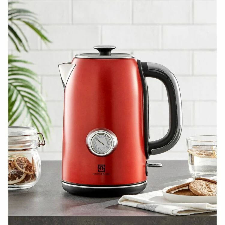 Smith & Nobel 1.7 Litre Red Retro Kettle TM1108TR 4 Smith & Nobel 1.7 Litre Red Retro Kettle TM1108TR - Image 2
