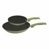 Smith & Nobel Enhance Twin Pack Aluminium Frypans Olive Green -Dinnerware Sales BP640727 nc