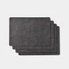 Shaynna Blaze Shayanna Blaze Mornington Faux Leather Placemats Set Of 4 Black 1 Shaynna Blaze Shayanna Blaze Mornington Faux Leather Placemats Set Of 4 Black -Dinnerware Sales BP641672 nc 2