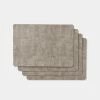 Shaynna Blaze Shayanna Blaze Mornington Faux Leather Placemats Set Of 4 Linen -Dinnerware Sales BP641676 nc 2