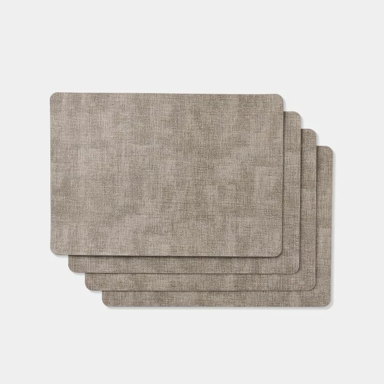 Shaynna Blaze Shayanna Blaze Mornington Faux Leather Placemats Set Of 4 Linen 3 Shaynna Blaze Shayanna Blaze Mornington Faux Leather Placemats Set Of 4 Linen