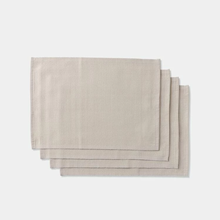 Shaynna Blaze Shayanna Blaze Esperance Cotton Rib Placemats Set Of 4 Linen 3 Shaynna Blaze Shayanna Blaze Esperance Cotton Rib Placemats Set Of 4 Linen
