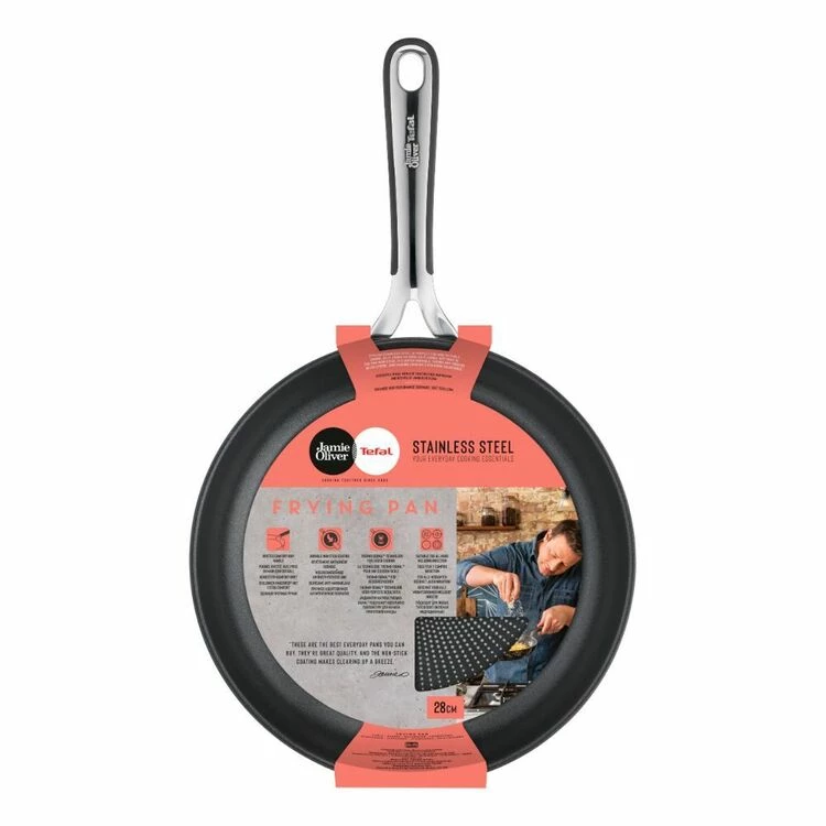 JAMIE OLIVER By Tefal Kitchen Essentials Stainless Steel Frypan 28 Cm 4 JAMIE OLIVER By Tefal Kitchen Essentials Stainless Steel Frypan 28 Cm - Image 2