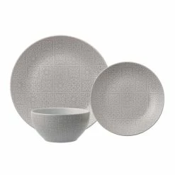 Soren Stella 12 Piece Dinner Set Stone