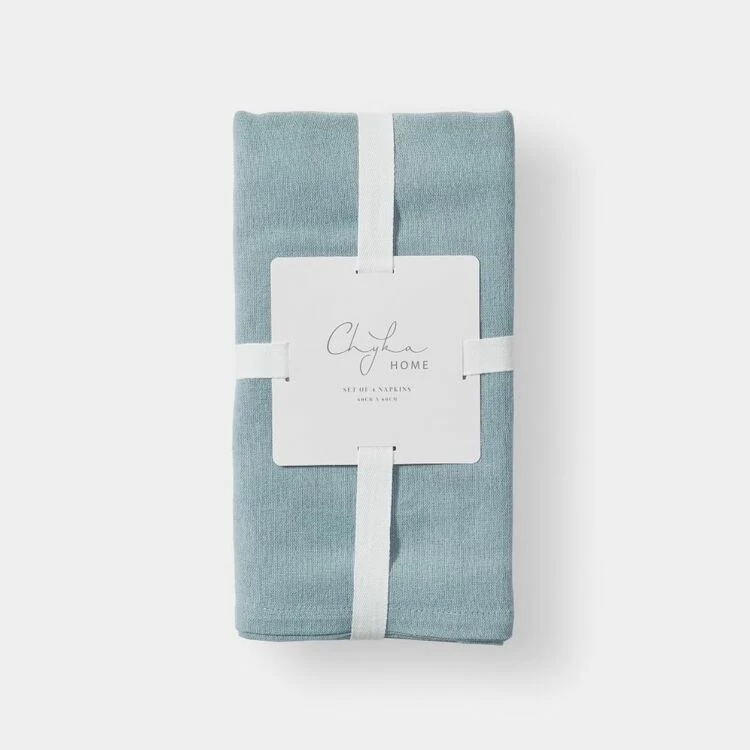 Chyka Home 4 Pack Oversized Napkin 60 X 60 Cm Slate 3 Chyka Home 4 Pack Oversized Napkin 60 X 60 Cm Slate