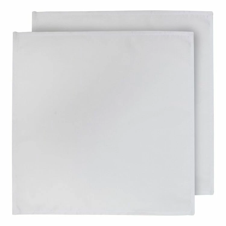 Dine By Ladelle Cucina 2 Pack Napkin White 45 X 45 Cm 3 Dine By Ladelle Cucina 2 Pack Napkin White 45 X 45 Cm