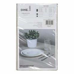 Dine By Ladelle Gourmet Round Tablecloth Natural 180 Cm