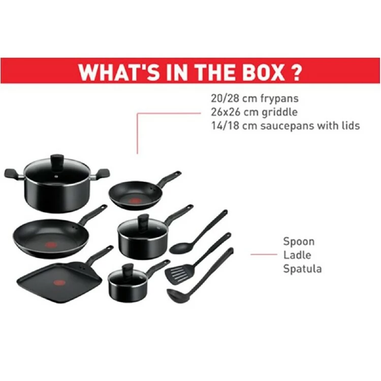 Tefal Essential Non-Stick 6Pc Cookset 5 Tefal Essential Non-Stick 6Pc Cookset - Image 3