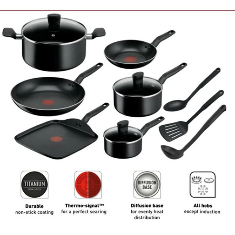 Tefal Essential Non-Stick 6Pc Cookset 4 Tefal Essential Non-Stick 6Pc Cookset - Image 2