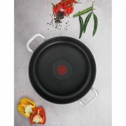 Tefal Premium Specialty Hard Anodised Induction Chef Pan With Lid 30 Cm -Dinnerware Sales BP643704 nc 2