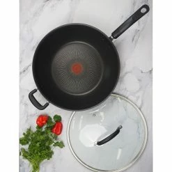 Tefal Specialty Hard Anodised Sautepan With Lid 30 Cm -Dinnerware Sales BP643710 nc 2