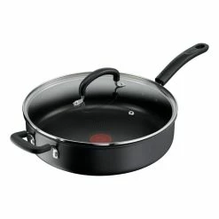 Tefal Specialty Hard Anodised Sautepan With Lid 30 Cm -Dinnerware Sales BP643710 nc