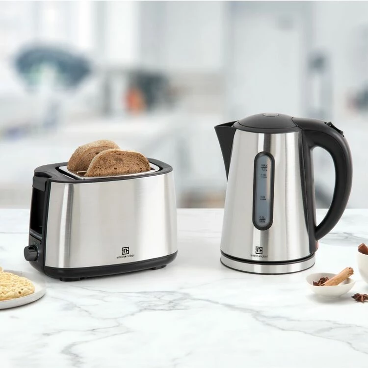 Smith & Nobel Stainless Steel Toaster & Kettle Pack 3 Smith & Nobel Stainless Steel Toaster & Kettle Pack