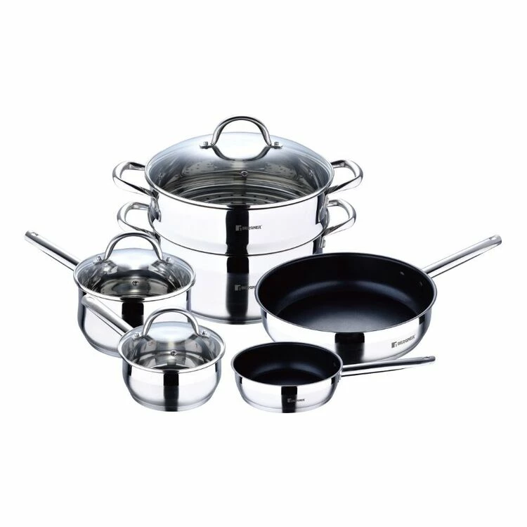 Bergner Gourmet Stainless Steel 6 Piece Cookset 3 Bergner Gourmet Stainless Steel 6 Piece Cookset