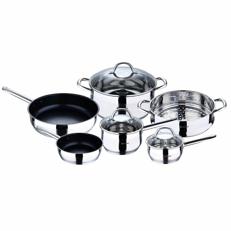 Bergner Gourmet Stainless Steel 6 Piece Cookset 4 Bergner Gourmet Stainless Steel 6 Piece Cookset - Image 2