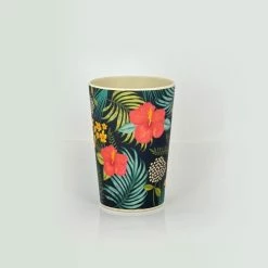 Frankie & Me Tropical Blue Bamboo Cup 4 Pack