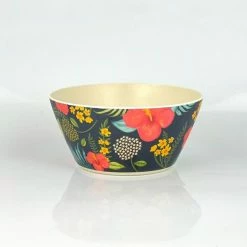 Frankie & Me Tropical Blue Bamboo Bowl 4 Pack