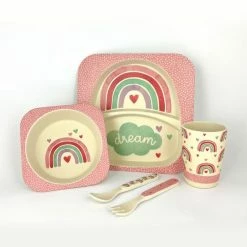 Frankie & Me Bamboo Kids Set 5Pk Rainbow