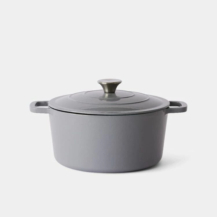 Smith & Nobel Traditions 5L Cast Iron Casserole Grey 4 Smith & Nobel Traditions 5L Cast Iron Casserole Grey - Image 2