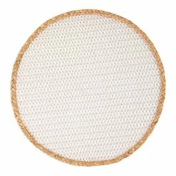 Maxwell & Williams Table Accents Placemat 38 Cm Round White Natural