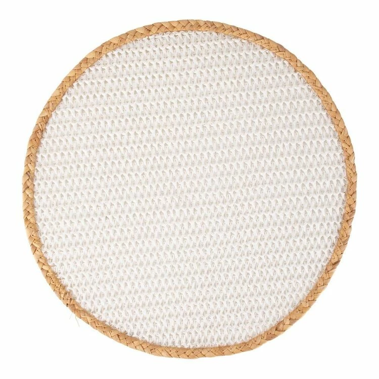 Maxwell & Williams Table Accents Placemat 38 Cm Round White Natural 3 Maxwell & Williams Table Accents Placemat 38 Cm Round White Natural