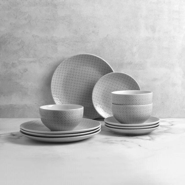 Soren Kyoto 12-piece Dinnerset White 4 Soren Kyoto 12-piece Dinnerset White - Image 2