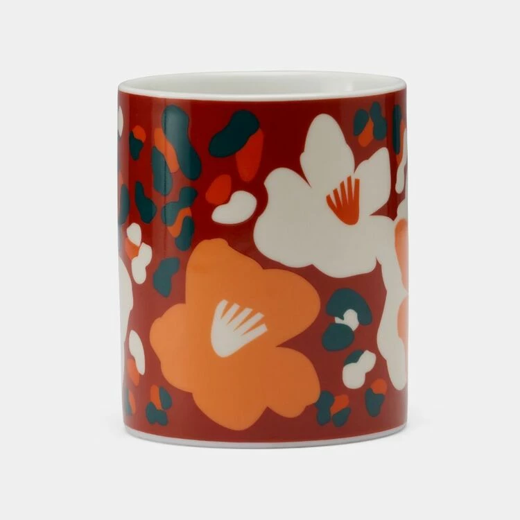 Soren Poppies Pack Of 4 Mugs Set Orange 4 Soren Poppies Pack Of 4 Mugs Set Orange - Image 2