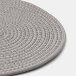 Jayson Brunsdon Homewares Round Rope Placemat 33 Cm Grey