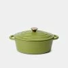 Smith & Nobel Luxe Cast Iron Casserole Oval 3L Green 2 Smith & Nobel Luxe Cast Iron Casserole Oval 3L Green -Dinnerware Sales BP646778 nc