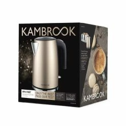 Kambrook Deluxe Collection 1.7L Kettle Champagne