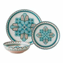 Casa Domani Pelagie Dinner Set 12 Piece Teal/Terracotta 13 Casa Domani Pelagie Dinner Set 12 Piece Teal/Terracotta -Dinnerware Sales BP648036 nc
