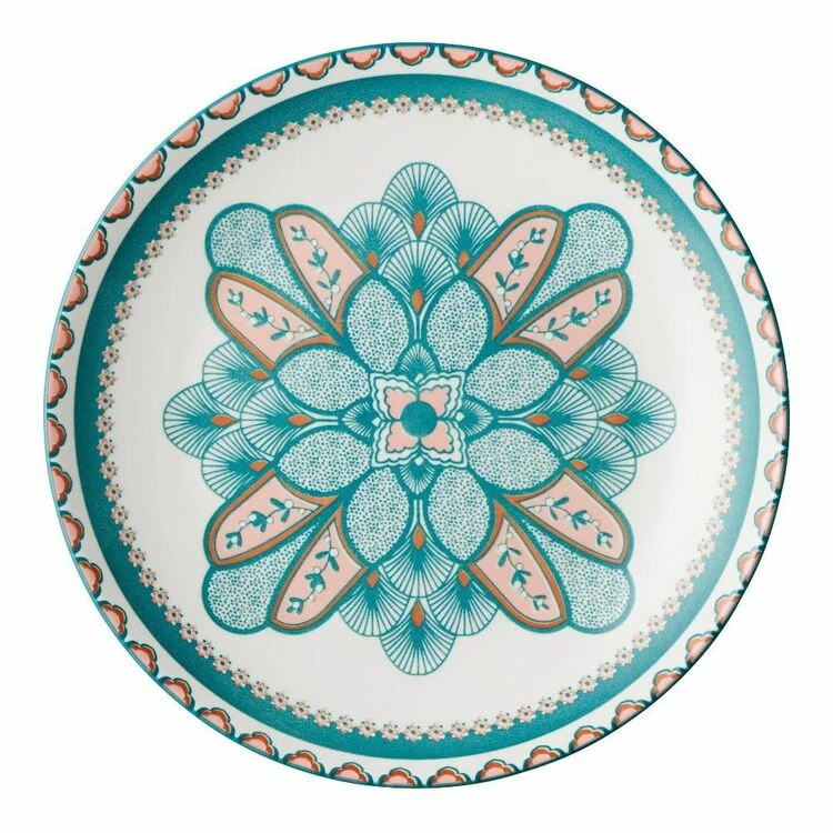 Casa Domani Pelagie Dinner Set 12 Piece Teal/Terracotta 5 Casa Domani Pelagie Dinner Set 12 Piece Teal/Terracotta - Image 3