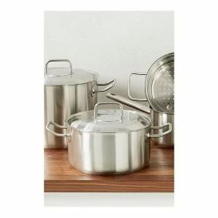 SCANPAN Commercial Stainless Steel Dutch Oven 24cm