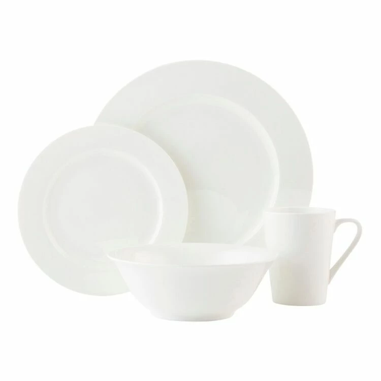 Casa Domani Pearlesque Rim 16-Piece Dinner Set 3 Casa Domani Pearlesque Rim 16-Piece Dinner Set