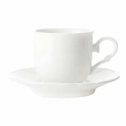 Casa Domani Casual White Florence Demi Cup And Saucer 80mL