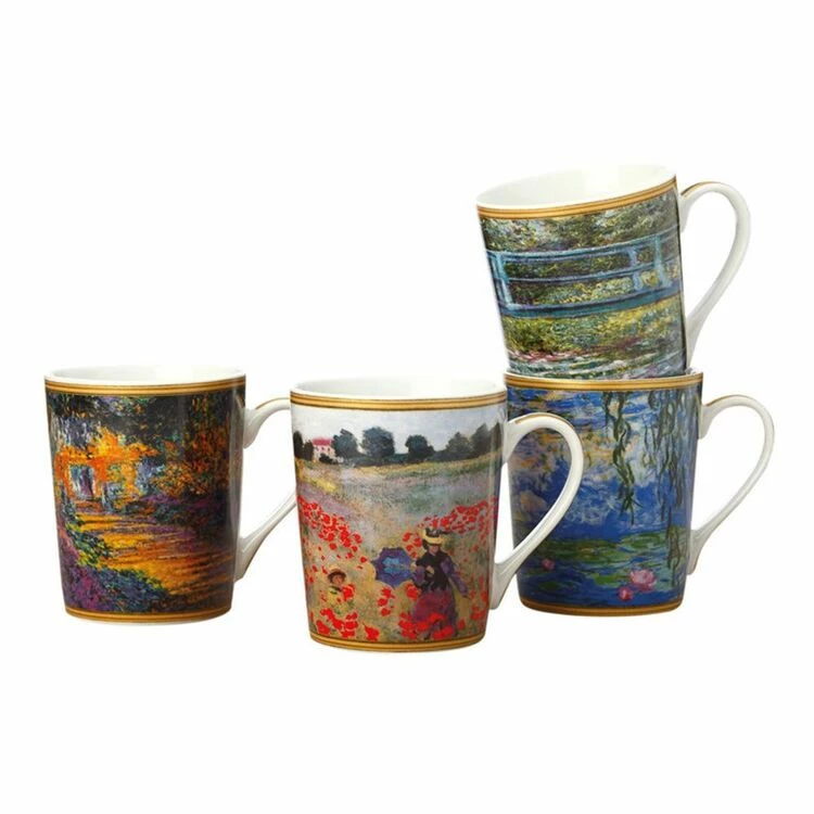 Casa Domani Impressions Monet 4-Piece Mug Set 375mL 3 Casa Domani Impressions Monet 4-Piece Mug Set 375mL