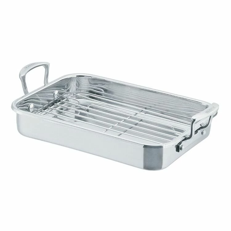 Scanpan Impact Stainless Steel Roasting Pan With Rack 42 X 26 Cm 2 Scanpan Impact Stainless Steel Roasting Pan With Rack 42 X 26 Cm