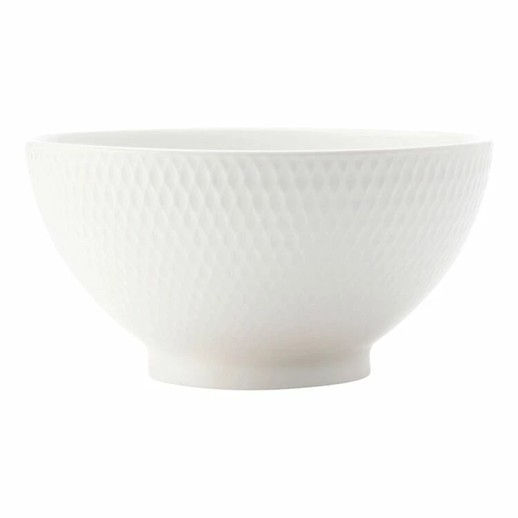 Maxwell & Williams White Basics Diamonds Rice Bowl 12.5cm 3 Maxwell & Williams White Basics Diamonds Rice Bowl 12.5cm