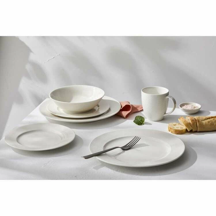 Casa Domani Casual White Evolve Rim 16 Piece Dinner Set 4 Casa Domani Casual White Evolve Rim 16 Piece Dinner Set - Image 2